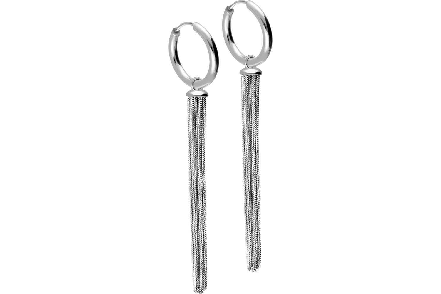 Chirurgenstahl Ohrclicker Creolen QUASTE von Piercingline